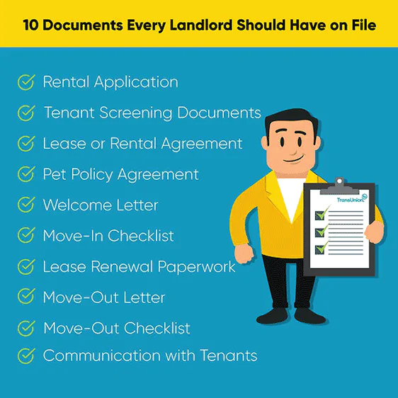 10 Rental Documents Every Landlord Should Have on File - The Smart Choice for Tenant Screening  - The Smart Choice for Tenant Screening 